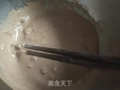 Make Sesame sauce, bean horns step 2