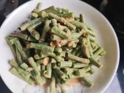 Make Sesame sauce, bean horns step 5