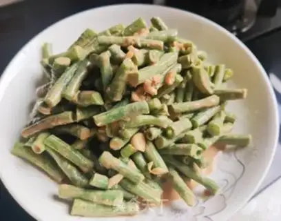 Make Sesame sauce, bean horns step 6