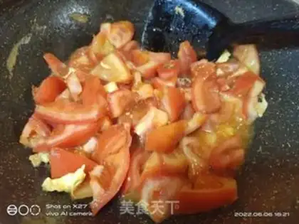 Make Eggs, red oatmeal step 1