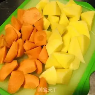 Make Potato carrot and eggplant step 0
