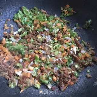 Make Cream shrimp fried rice step 7
