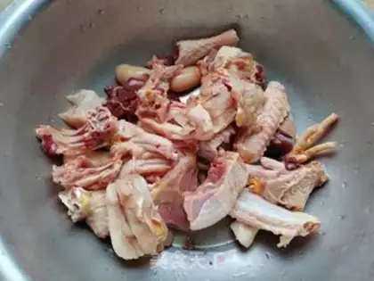 Make A ginseng deer, chicken soup step 0