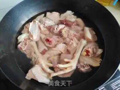 Make A ginseng deer, chicken soup step 1