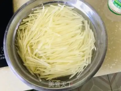 Make Cream pepper with potatoes step 1