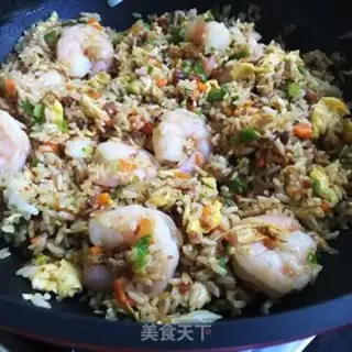 Make Cream shrimp fried rice step 11