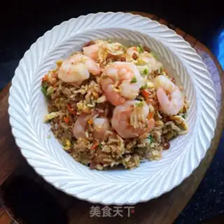 Make Cream shrimp fried rice step 12