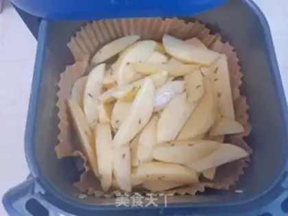 Make Air-cooked fries step 5