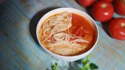 Make Corpile tomato noodles step 6