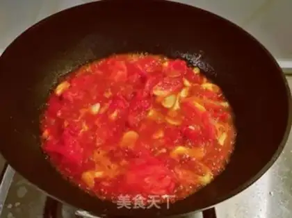 Make Tomato juice and yellow fish step 5