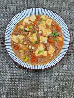 Make Tomato tofu beef pan step 13