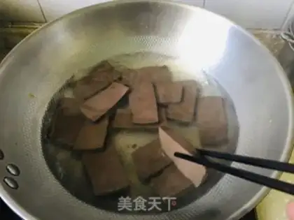 Make A fan of duck blood step 3