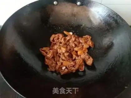 Make Pepper onions, fatty intestines step 4
