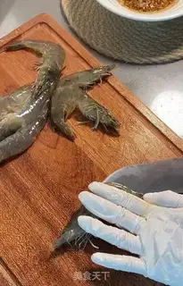 Make Garlic fan steamed shrimp step 6