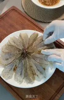 Make Garlic fan steamed shrimp step 7