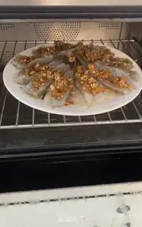 Make Garlic fan steamed shrimp step 9