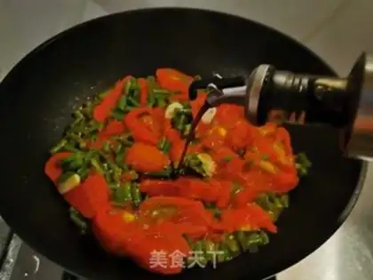 Make Tomato eggs and fried beans step 6