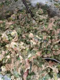 Make Three fresh dumplings step 2