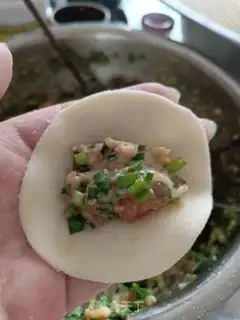 Make Three fresh dumplings step 3