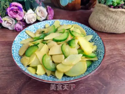 Make cucumber-made potato chips step 4