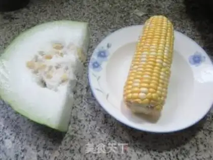 Make Corn melon soup step 0