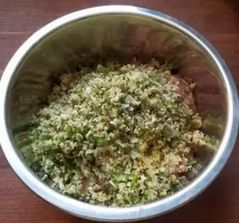 Make Pumps of rice mushrooms step 2