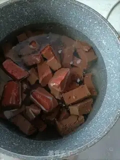 Make Pork blood step 2