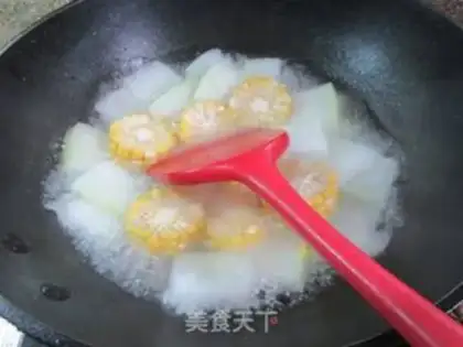 Make Corn melon soup step 5