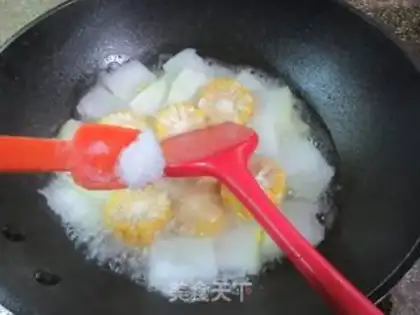 Make Corn melon soup step 7