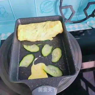 Make Cucumber egg rolls step 5