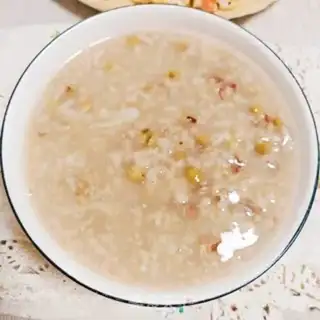 Make Lily green bean congee step 5