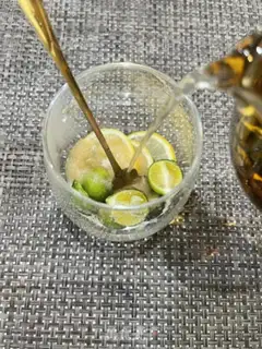 Make Orange lemon tea step 9