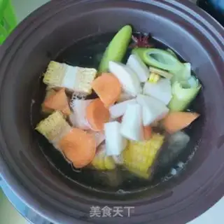 Make Corn chicken soup step 4