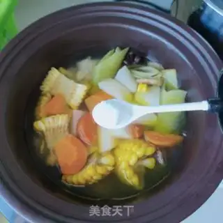 Make Corn chicken soup step 5