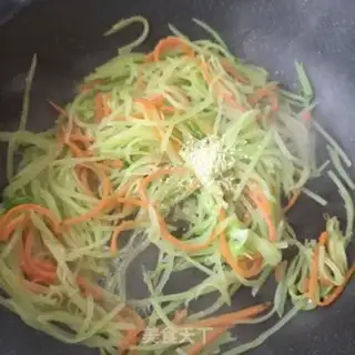 Make Carrot fried abalone step 5