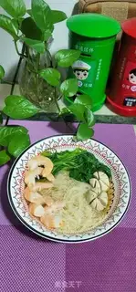 Make Meatball shrimp boiled noodles step 9