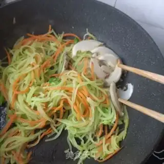 Make Carrot fried abalone step 6