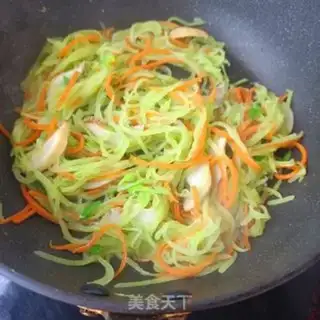 Make Carrot fried abalone step 7