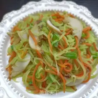 Make Carrot fried abalone step 8