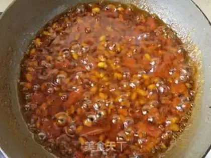 Make Twin pepper melon cucumber sauce step 18