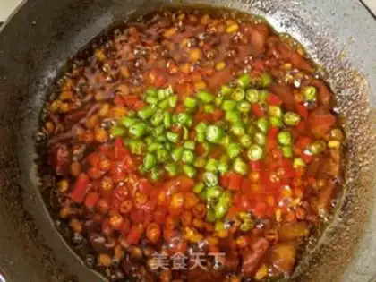 Make Twin pepper melon cucumber sauce step 20