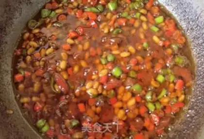Make Twin pepper melon cucumber sauce step 22
