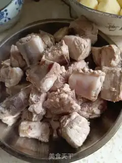 Make Potato burn ribs step 0