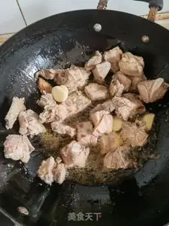 Make Potato burn ribs step 1