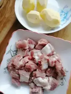 Make Potato burn ribs step 0