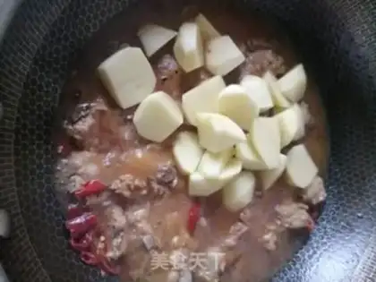Make Potato burn ribs step 5