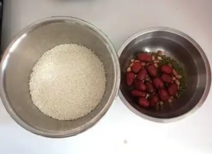Make Peanut green beans step 0