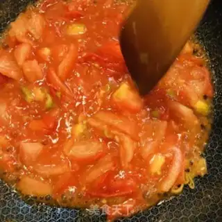 Make Tomato fried eggs step 9