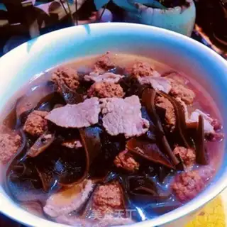 Make Maroon meat slice seaweed soup step 6