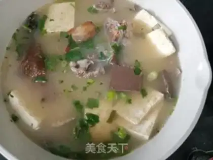 Make Duck blood fan soup step 5